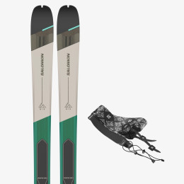 Set de ski Salomon MTN 86 W PRO + pásy girs Aruba Blue