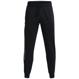 Pantalon homme Under Armour Rival FLC Graphic Jogger vert Black / / White