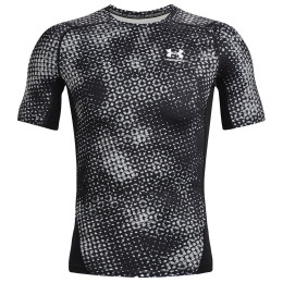 T-shirt homme Under Armour HG Armour Prtd Comp vert Black/Halo Gray/White