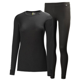 Sous-vêtements thermique femme Helly Hansen W Hh Comfort Light Set vert Black