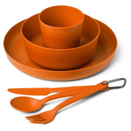 Ensemble vaisselle Sea to Summit Camp Dinnerware Set - 6 pcs orange Burnt Orange