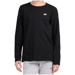 T-shirt enfant 4F Longsleeve F654 Deep Black noir Deep Black