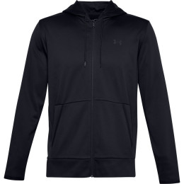 Sweat-shirt homme Under Armour Fleece FZ Hoodie vert Black//Black