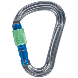 Mousqueton Climbing Technology Warlock gris / bleu azzurro