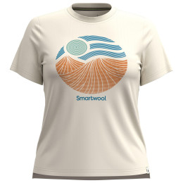 T-shirt femme Smartwool Horizon View Short Sleeve Graphic Tee beige almond