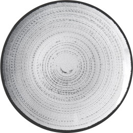 Assiette Brunner Tivoli Dinner plate blanc / noir