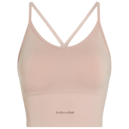 Soutien-gorge sport Icebreaker Merino Blend 260 Seamless Rib Strappy Tank rose PINK QUARTZ