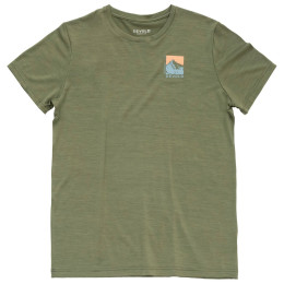 T-shirt homme Devold Classic "Summit" Tee Man vert LICHEN