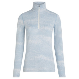 T-shirt fonctionnel femme Icebreaker Women M 260 Tech Vertex LS HZ Chillwave bleu / blanc Snow/Zincblue/J