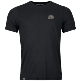 T-shirt fonctionnel homme Ortovox 120 Cool Tec Mtn Stripe noir Black Raven