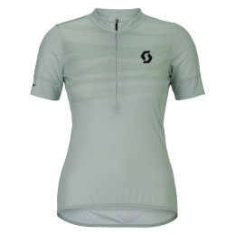 Maillot vélo femme Scott Jersey W's Endurance LT SS vert / gris spray grey
