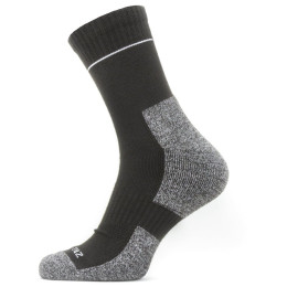 Chaussettes SealSkinz Solo QuickDry Ankle Length noir / gris Black/Grey
