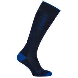 Chaussettes femme Icebreaker W Mer Ski+ Medium OTC Mountain Contour noir / bleu Mnav/Lazu/Black