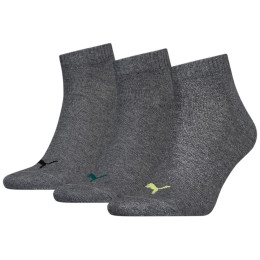 Chaussettes Puma Quarter Plain 3P girs gray