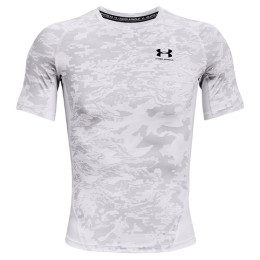 T-shirt fonctionnel homme Under Armour HG Armour Camo Comp SS blanc White//Black