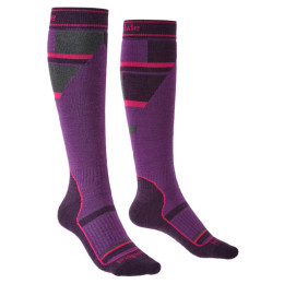 Chaussettes enfant Bridgedale Ski Mountain Junior violet purple/grey/070