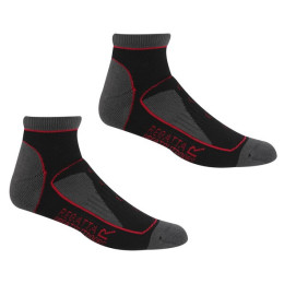 Chaussettes femme Regatta LdySamarisTrailSk noir / rouge Blk/Cherypnk