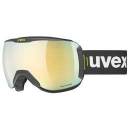 Masques ski Uvex Downhill 2100 CV Race noir BLACK SL/GOLD-GREEN S2