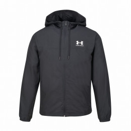 Veste homme Under Armour Rival Wvn Windbreaker noir Black/Black/White
