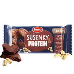 Aliments à emporter Emco Ovesné sušenky s čokoládou a proteinem 60g