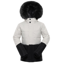 Veste d'hiver enfants Alpine Pro Egypo noir / blanc