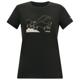 T-shirt femme Regatta Womens Fingal Stretch noir Black