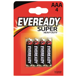 Pile Energizer Eveready super AAA/4pack vert