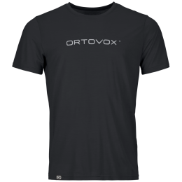 T-shirt fonctionnel homme Ortovox 150 Cool Brand Ts M noir Black Raven