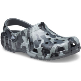 Pantoufles Crocs Classic Printed Camo Clog gris / noir Slate Grey/Multi