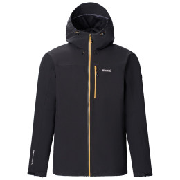 Veste imperméable pour homme Regatta Birchdale II noir / jaune Blk(WoodBrn)