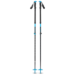 Bâtons de ski alpin Black Diamond Expedition Ski Poles bleu / noir Desert Sky