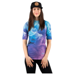 T-shirt fonctionnel femme Drexiss All Mist Violet Merino Active bleu / violet
