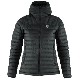 Veste d'hiver femme Fjällräven Expedition Lätt Hoodie vert Black