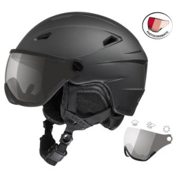 Casque de ski Relax Stealth Photo noir černá / crystal