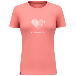 T-shirt femme Salewa Pure Heart Dry W T-Shirt rose 6350 - lantana pink