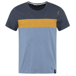 T-shirt homme Chillaz Color Block bleu / jaune Color Block Blue
