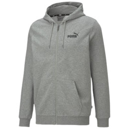 Sweat-shirt homme Puma ESS Small Logo FZ Hoodie TR gris / blanc gray