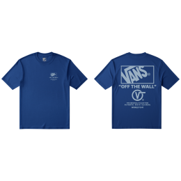 T-shirt homme Vans Stacked Hi SS Tee bleu classic blue