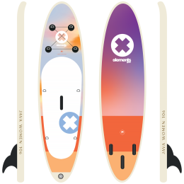 Planche de stand-up paddle Elements Gear JAVA 106 women allround violet / orange multicolor