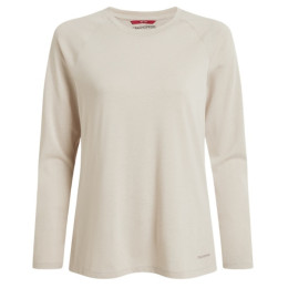 T-shirt femme Craghoppers NosiLife Nour LS T-Shirt beige Oyster Marl