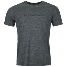 T-shirt homme Ortovox 150 Cool Brand Ts M noir / gris black steel blend