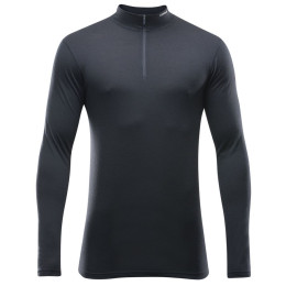T-shirt homme Devold Breeze Man Half Zip Neck vert Black