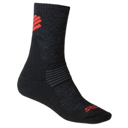 Chaussettes Sensor Expedition Merino Wool noir / rouge Black/Red