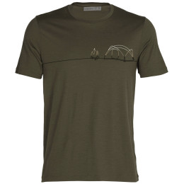 T-shirt homme Icebreaker Men Tech Lite II SS Tee Single Line Camp green loden