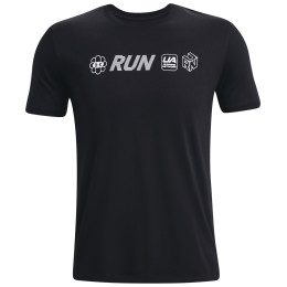 T-shirt homme Under Armour Run Anywhere SS vert Black / White / White