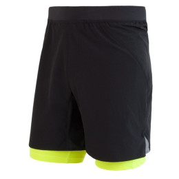 Short homme Sensor Trail noir / jaune Black/ReflexYellow