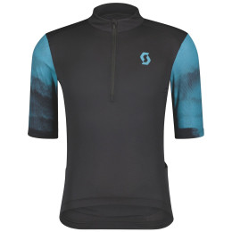 Maillot vélo homme Scott M's Gravel 10 SS vert / bleu black/nile blue