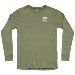 T-shirt fonctionnel homme Devold Classic Summit Ls Man kaki Lichen
