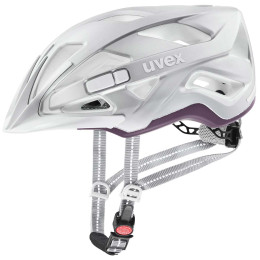 Casque vélo Uvex City Active argenté Silver Plum Mat