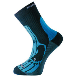 Chaussettes Progress 8MB Merino vert / bleu Black/Blue/Gray